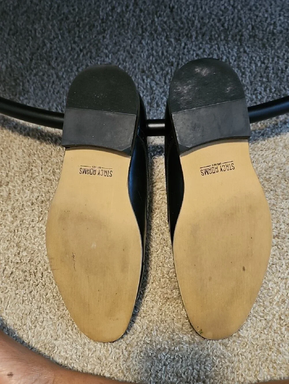 Stacy Adams Black Leather Oxford Dress Shoes